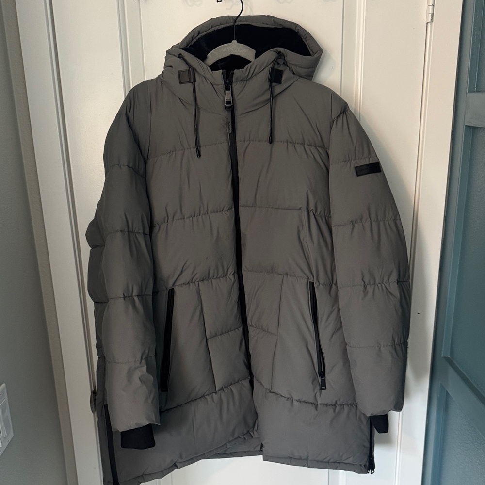DKNY Women’s Charcoal Puffer Jacket